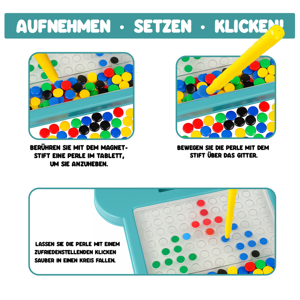 Kidnetic – Magnetische Zeichentafel mit Aufgaben-Karten