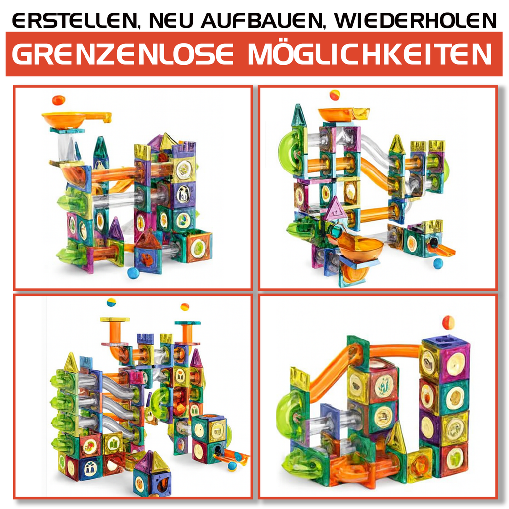 Kidnetic – Magnetische Leuchtbausteine & Kugeln (166-teiliges Set)